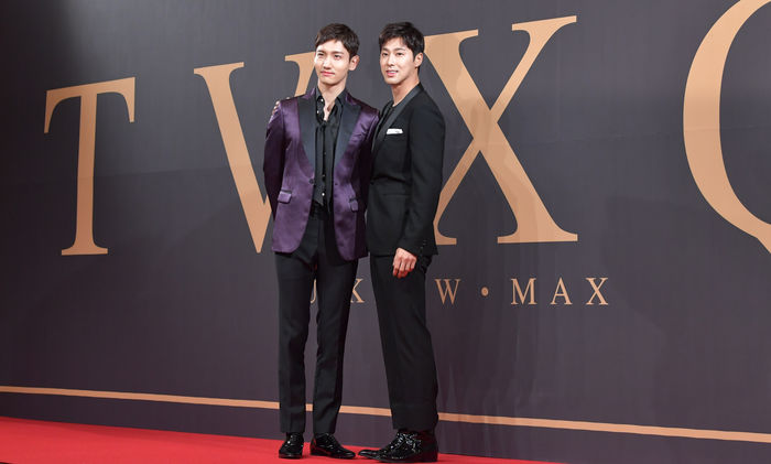 TVXQ held their first press conference on 'Asian Press Tour'