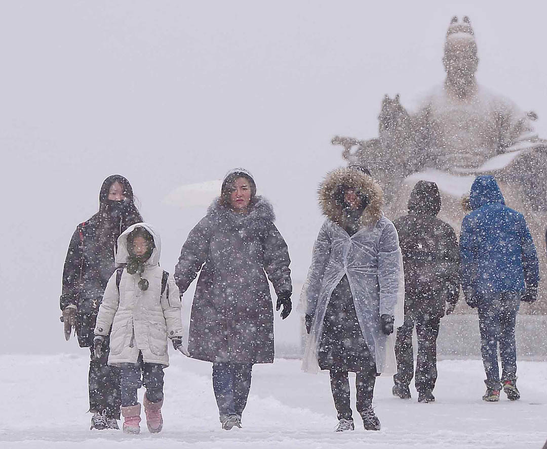 Snowy Seoul