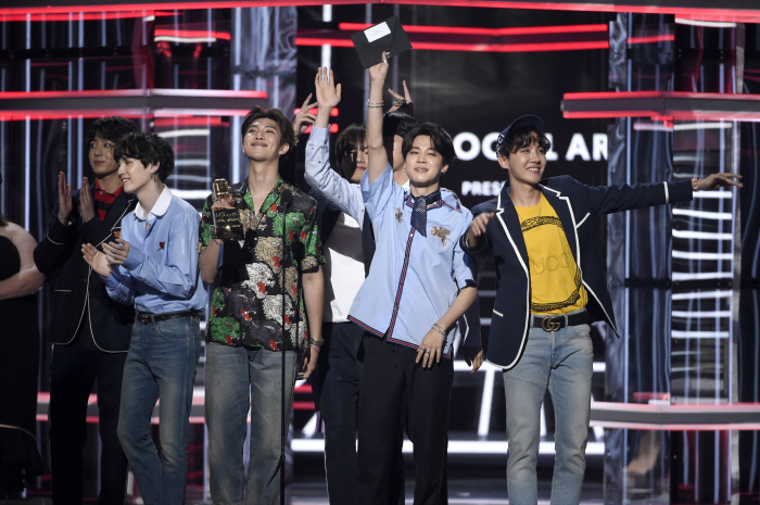 BTS won the second Billboard Music Award for Top Social Artist