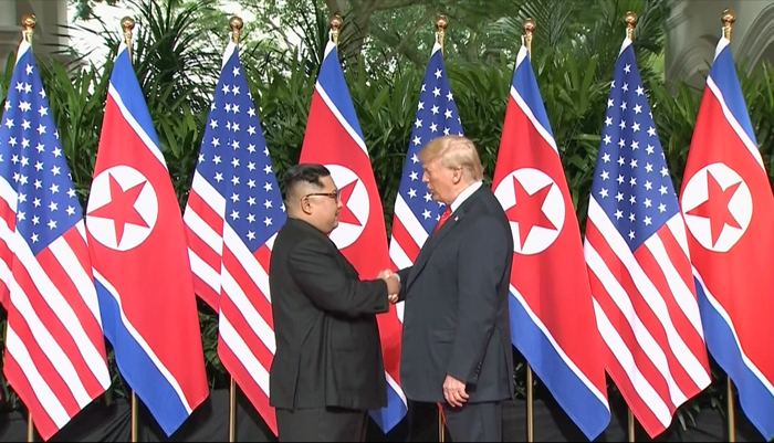 Historic summit starts between the U.S. and North Korean leaders