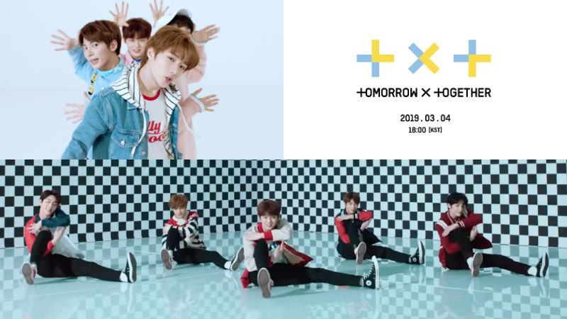 TOMORROW X TOGETHER (TXT) gave a little sneak peek of its debut music video