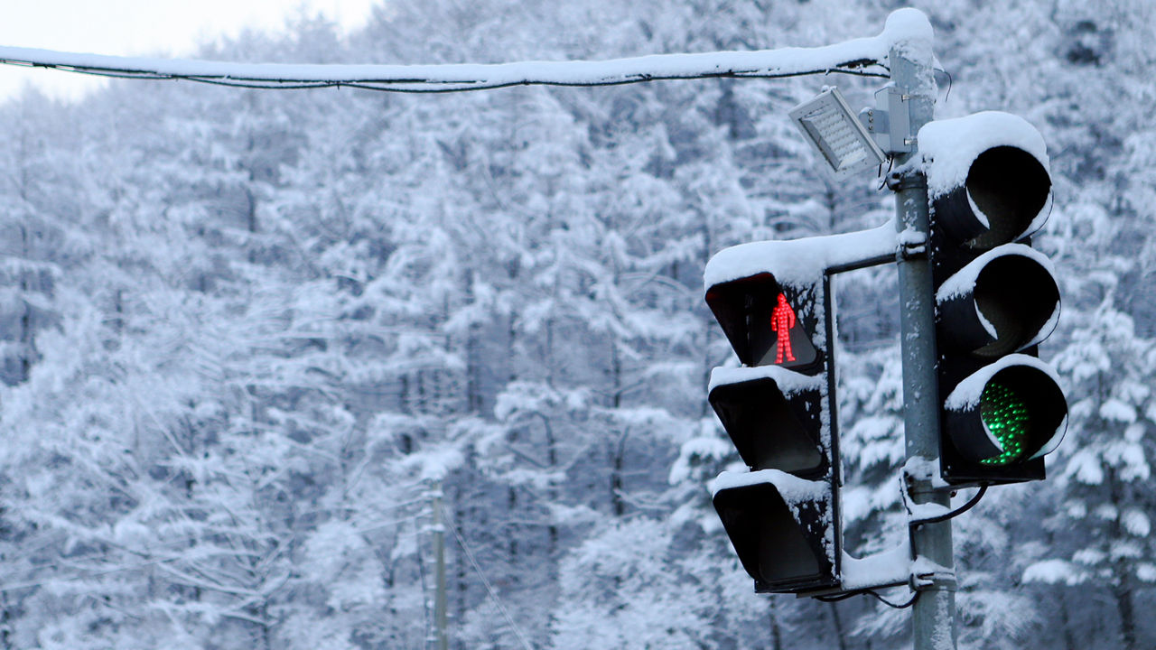 South Korea, heavy snowfall in April!