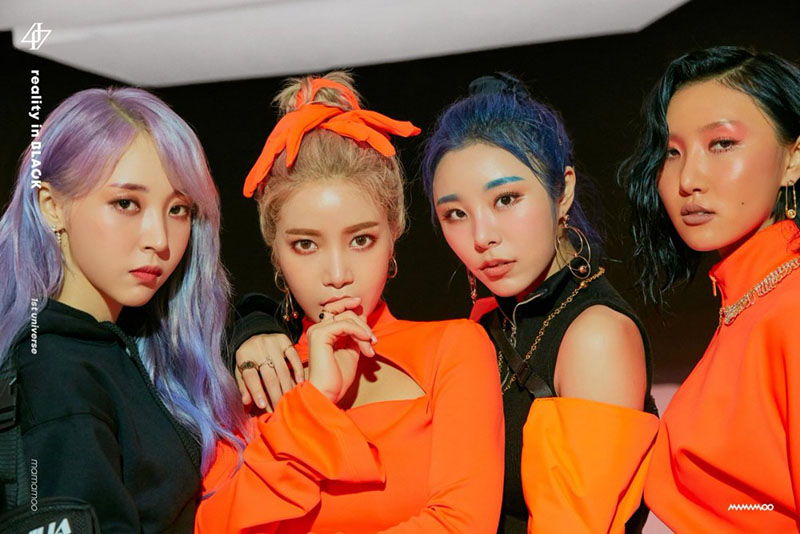 Mamamoo's new album released, 2nd full-length album, 'reality in BLACK'